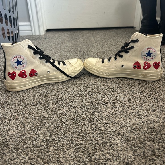 Comme des Garçons play x converse heart shoes - Picture 4 of 6